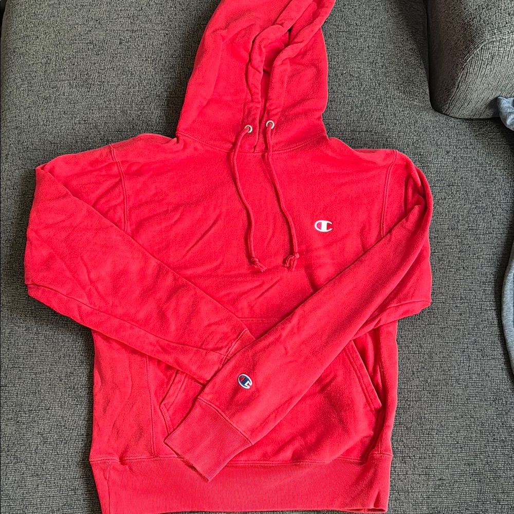 Men’s red Champion Hoodie